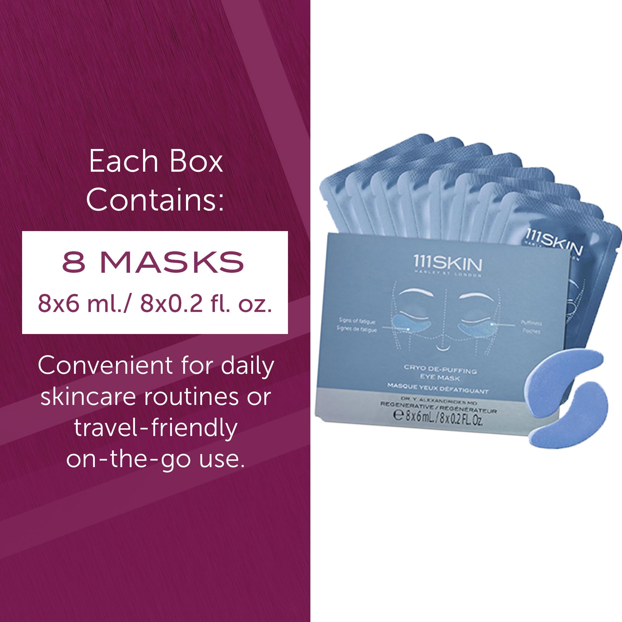 111SKIN Cryo De-Puffing Eye Mask 20-minute cooling session