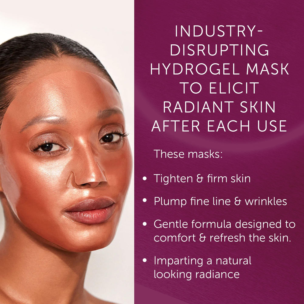111SKIN Rose Gold Brightening Mask application demonstrates easy at-home use
