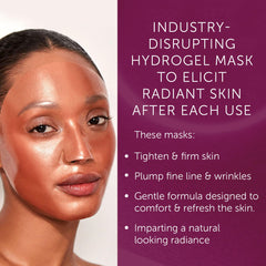 111SKIN Rose Gold Brightening Mask application demonstrates easy at-home use