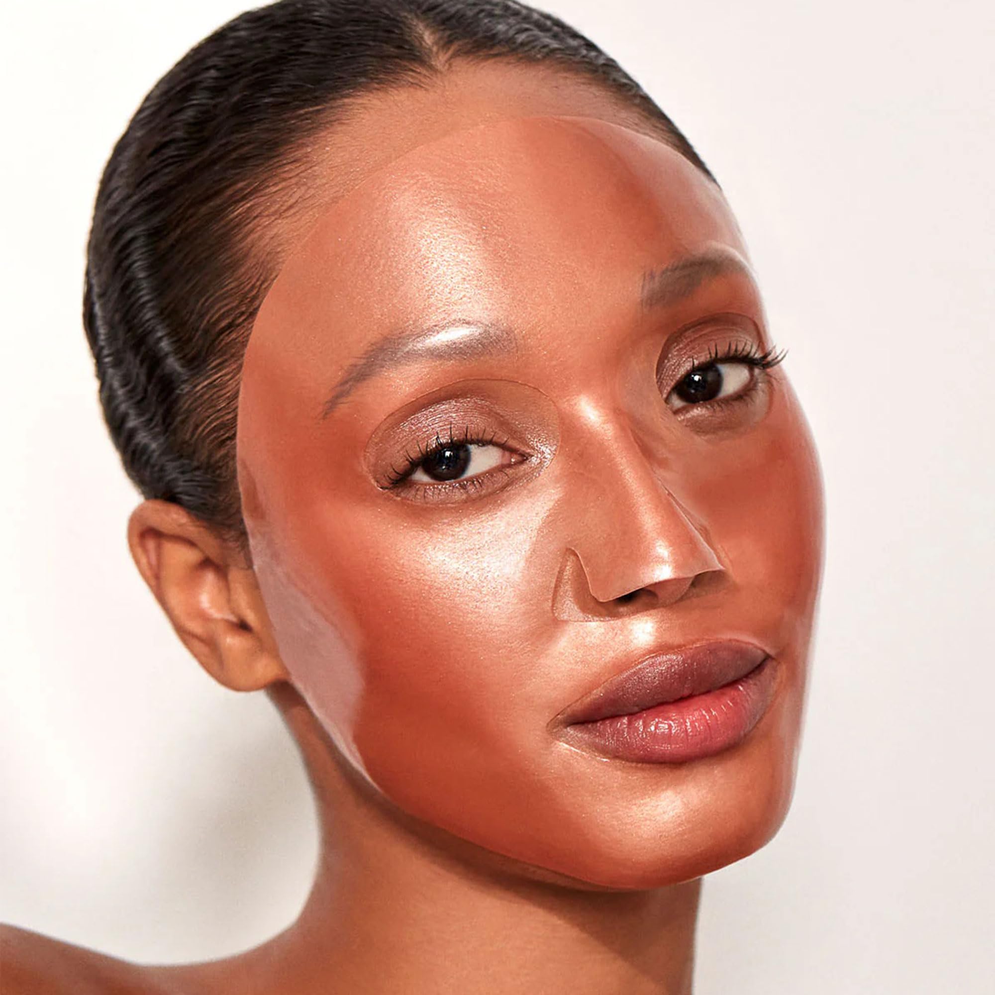 111SKIN Rose Gold Brightening Mask hydrogel texture highlighting hydration potential