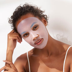 111SKIN Y Theorem mask on face demonstrates soothing, cooling sensation during self-care