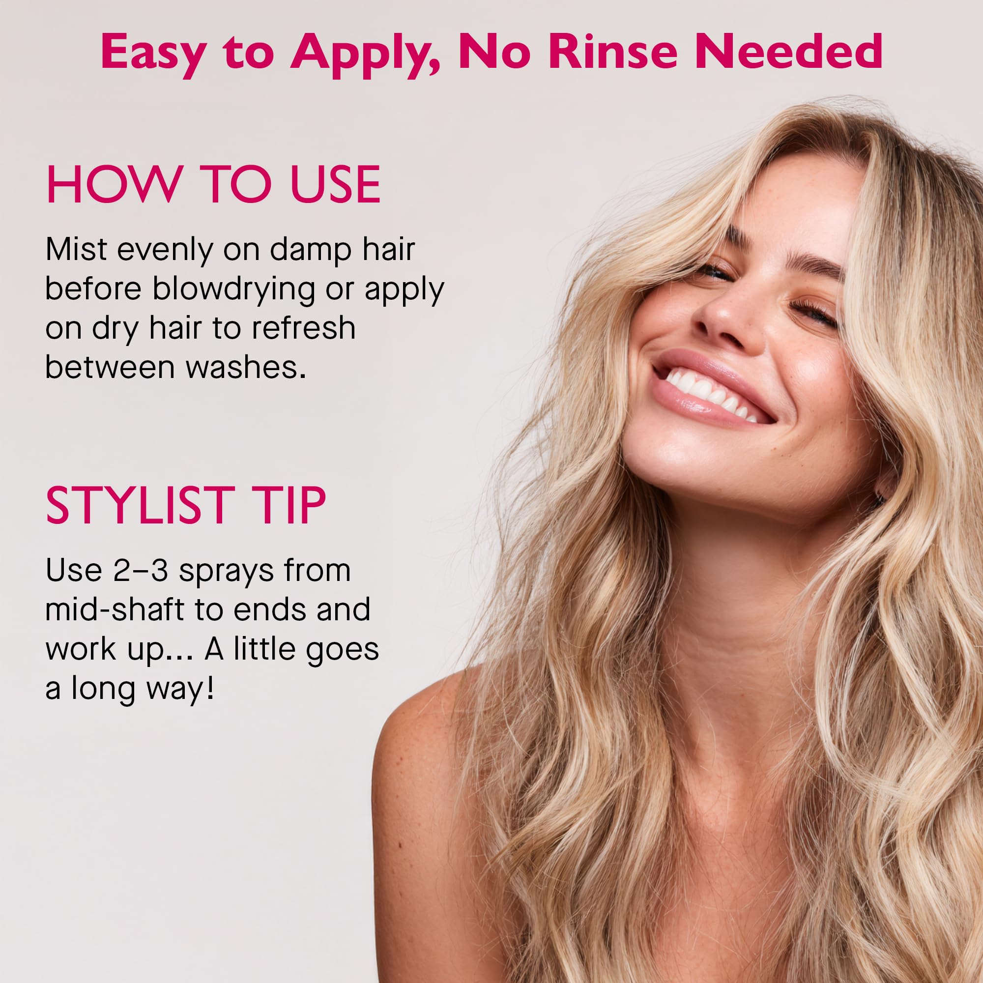 12 Benefits leave-in conditioner dry-hair-refresh captures quick refresh between washes.