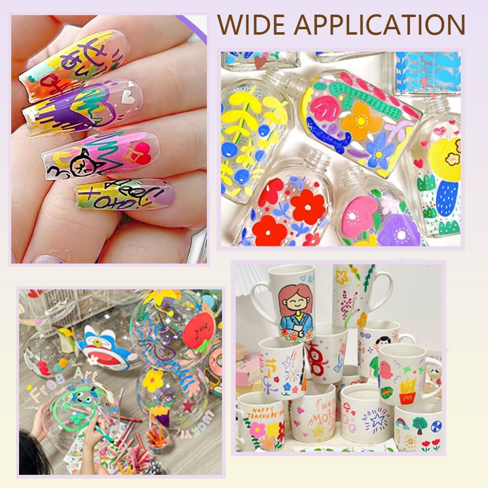 12 Colors Nail Art Pens Set easy-startup steps demonstrated.