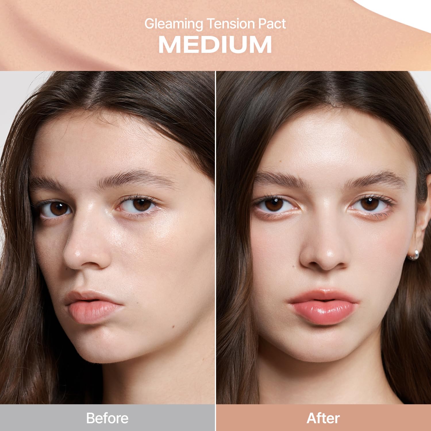 2aN Gleaming Tension Cushion texture swatch showing buildable coverage.