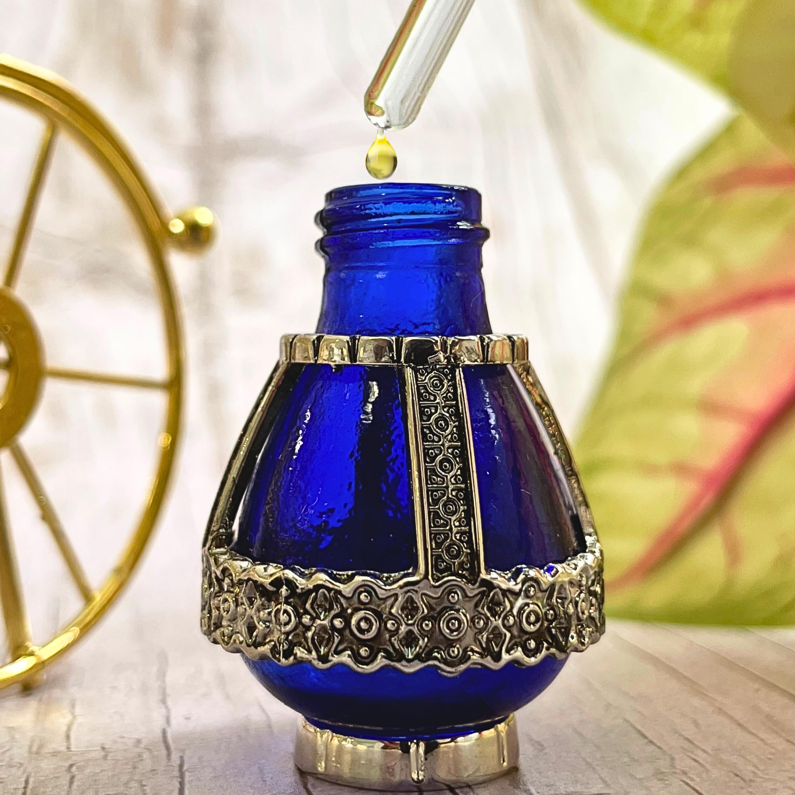 3 ARCHES USA prayers oil in cobalt vial; blessed touch during rituals