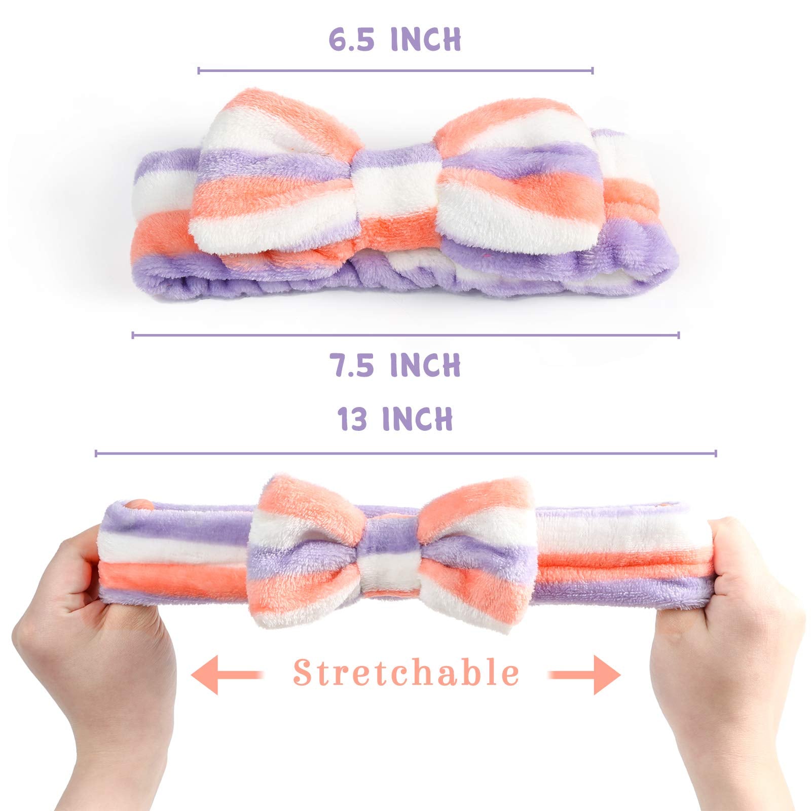 3 otters soft microfiber headbands provide comfortable, breathable skincare sessions