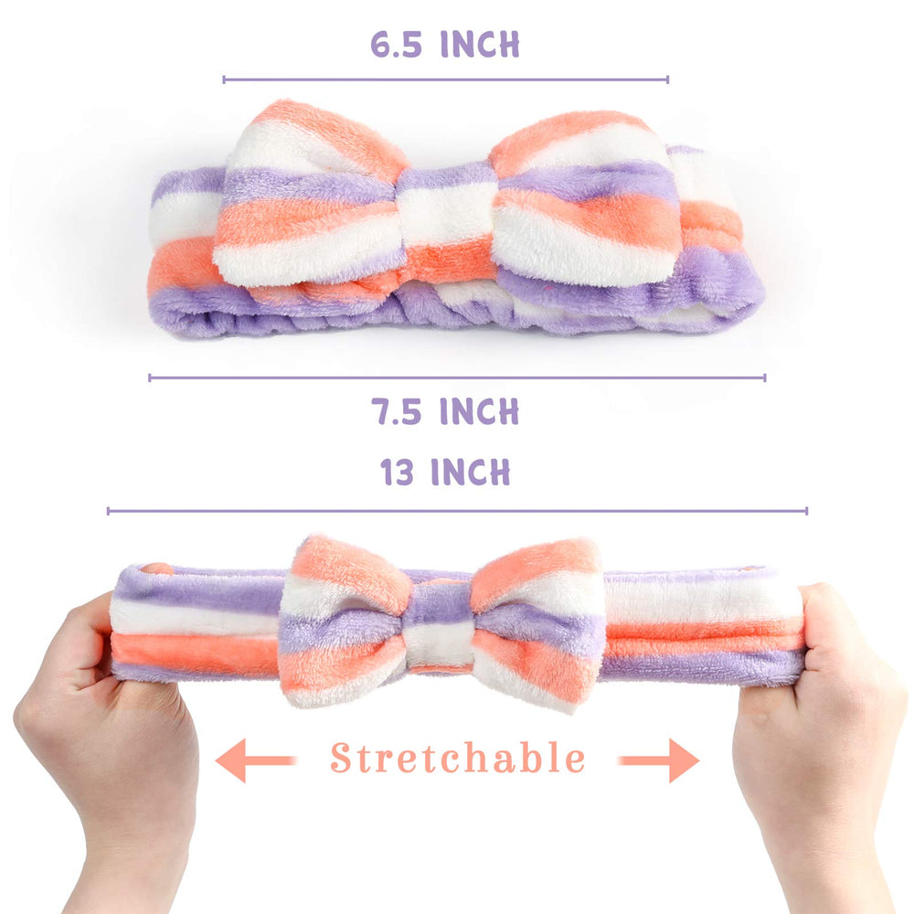 3 otters soft microfiber headbands provide comfortable, breathable skincare sessions