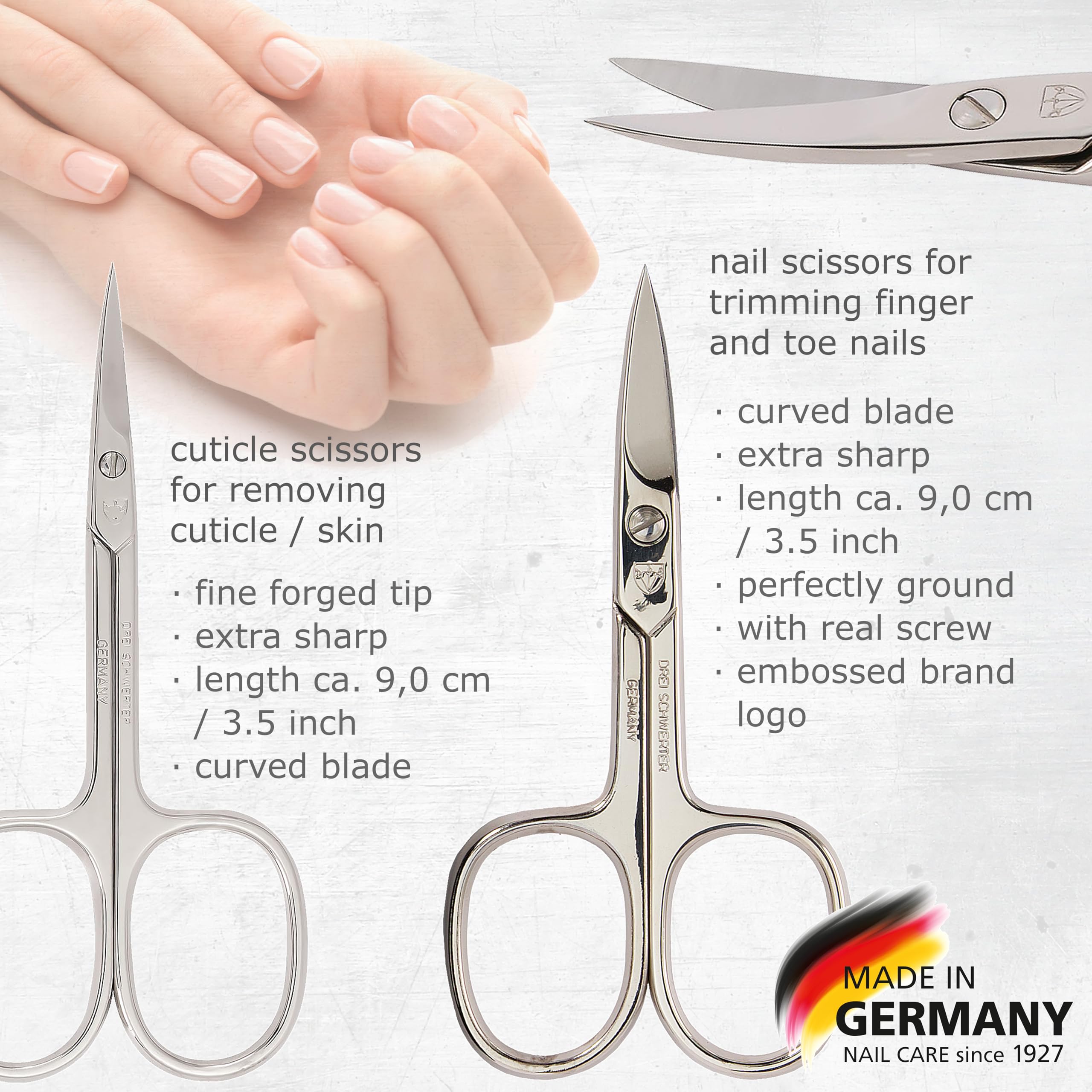 3 Swords Germany cuticle scissors for neat cuticle care and edges