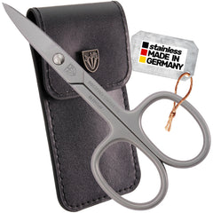 3 Swords Germany nail scissors in case for portable precise grooming.