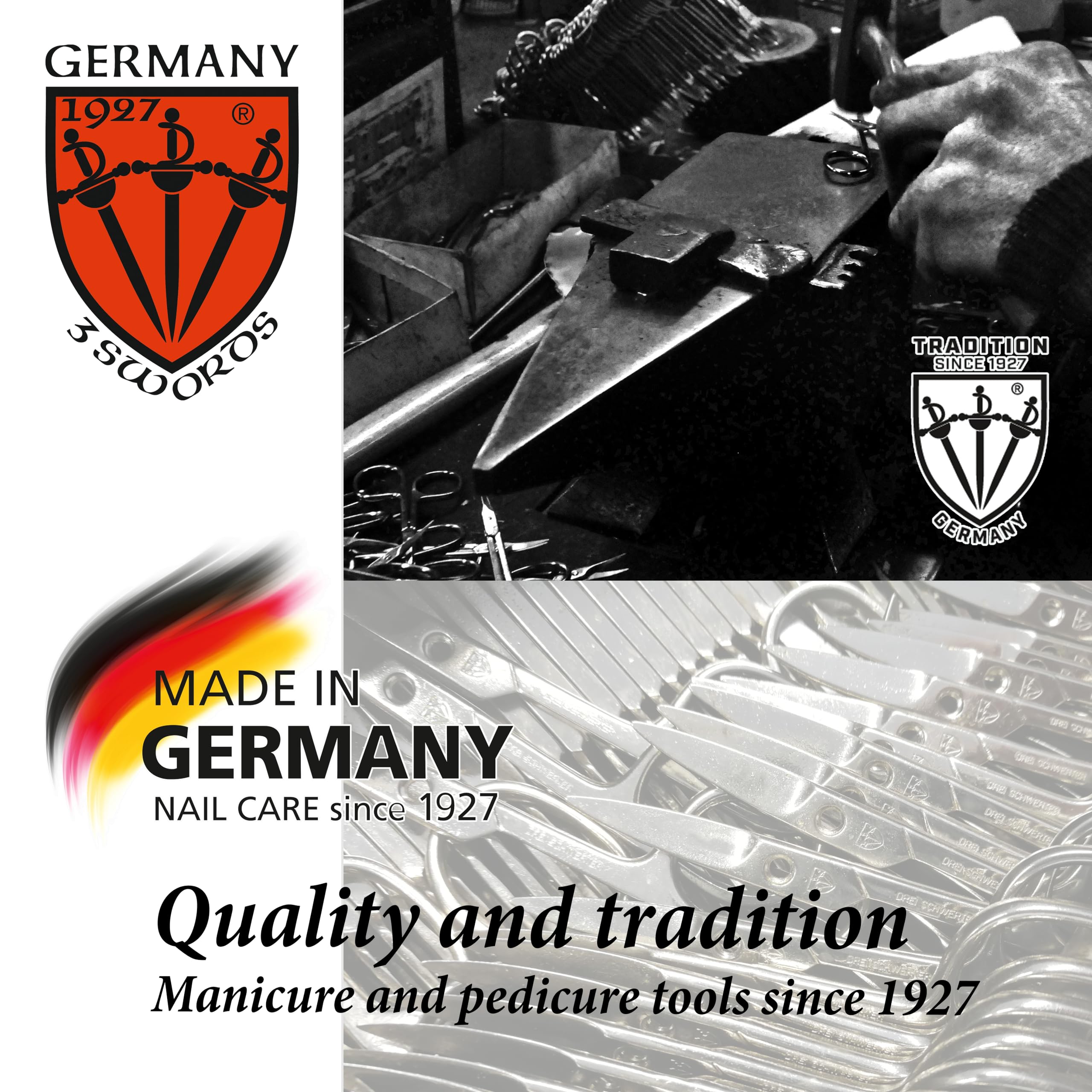 3 Swords Germany packaging image emphasizes gift-ready quality.