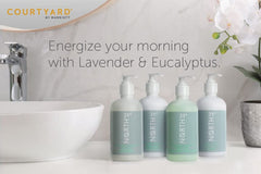 39° North conditioner being applied to wet hair delivers cleansing and moisture.