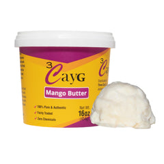 3CAYG Mango Butter Block Closeup shows smooth texture for dry skin care.