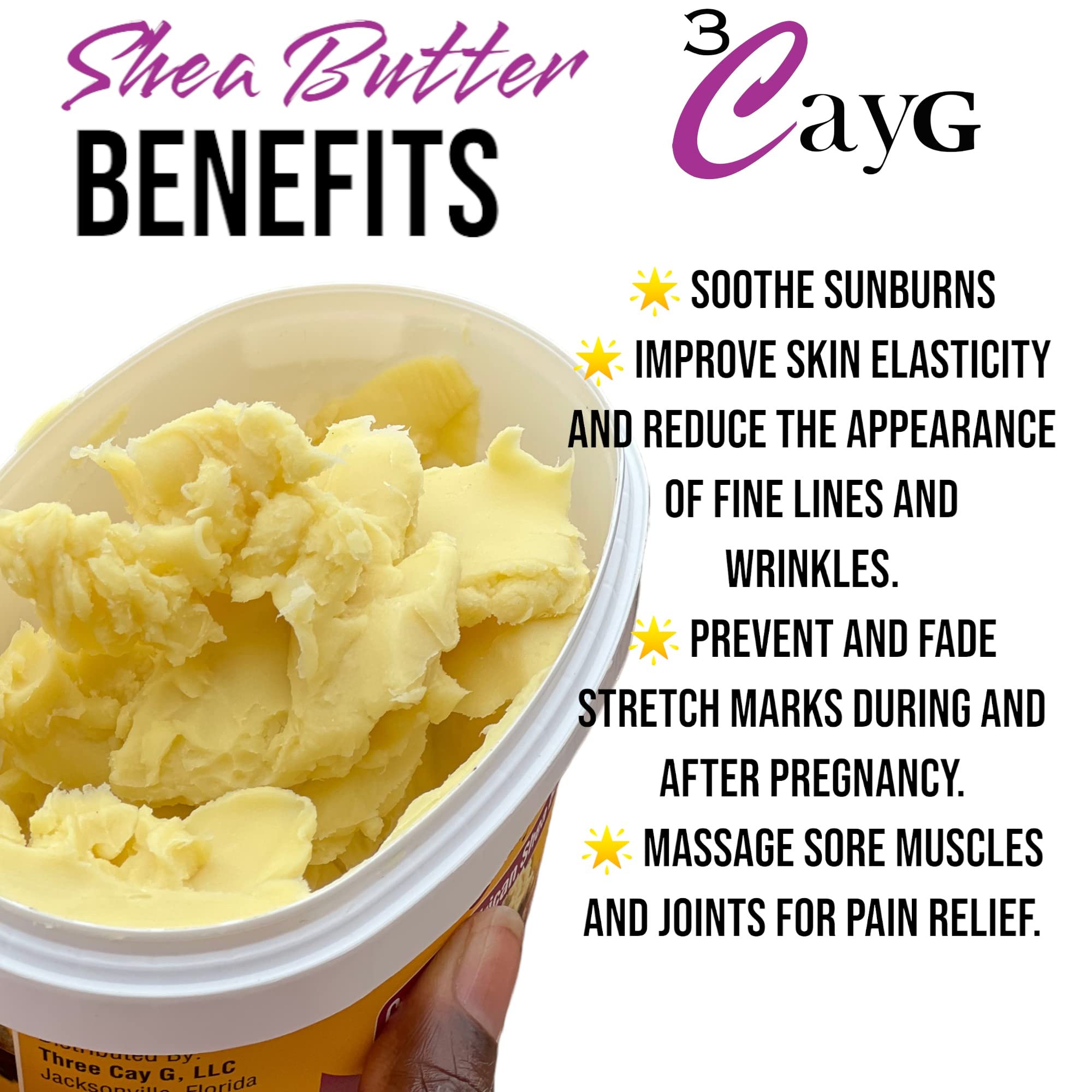 3CAYG Shea Butter hair-care application demonstrates conditioning