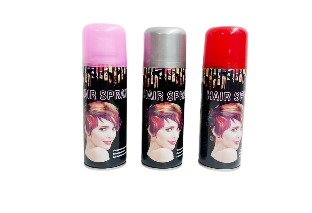3QUZ temporary hair color spray case simplifies party prep with six cans