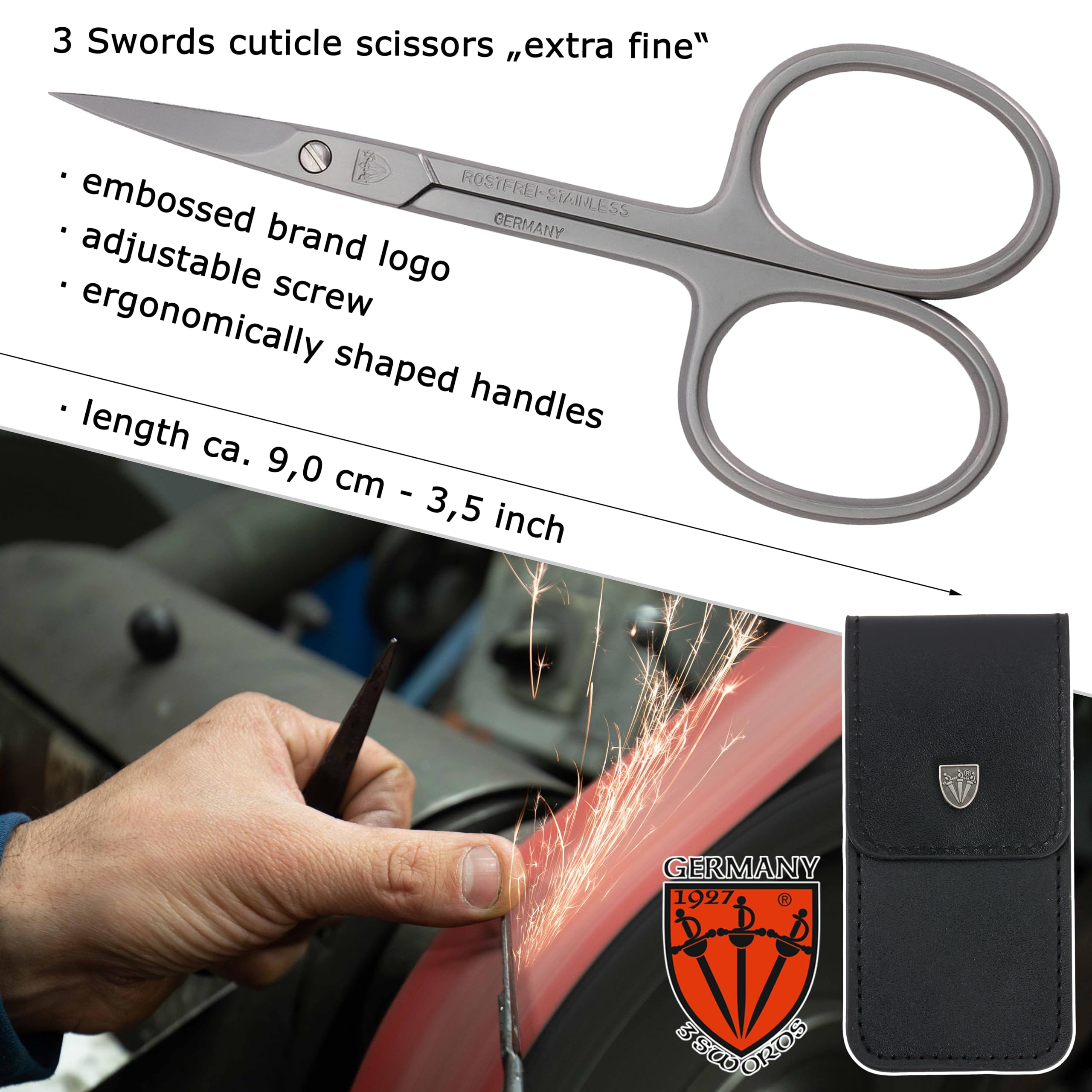 3 Swords Germany manicure-pedicure tools emphasize precision and control during trimming.