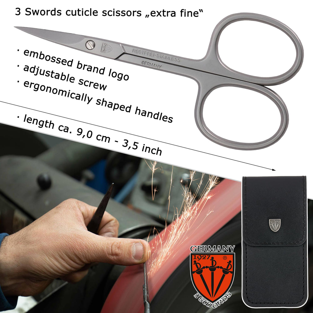 3 Swords Germany manicure-pedicure tools emphasize precision and control during trimming.