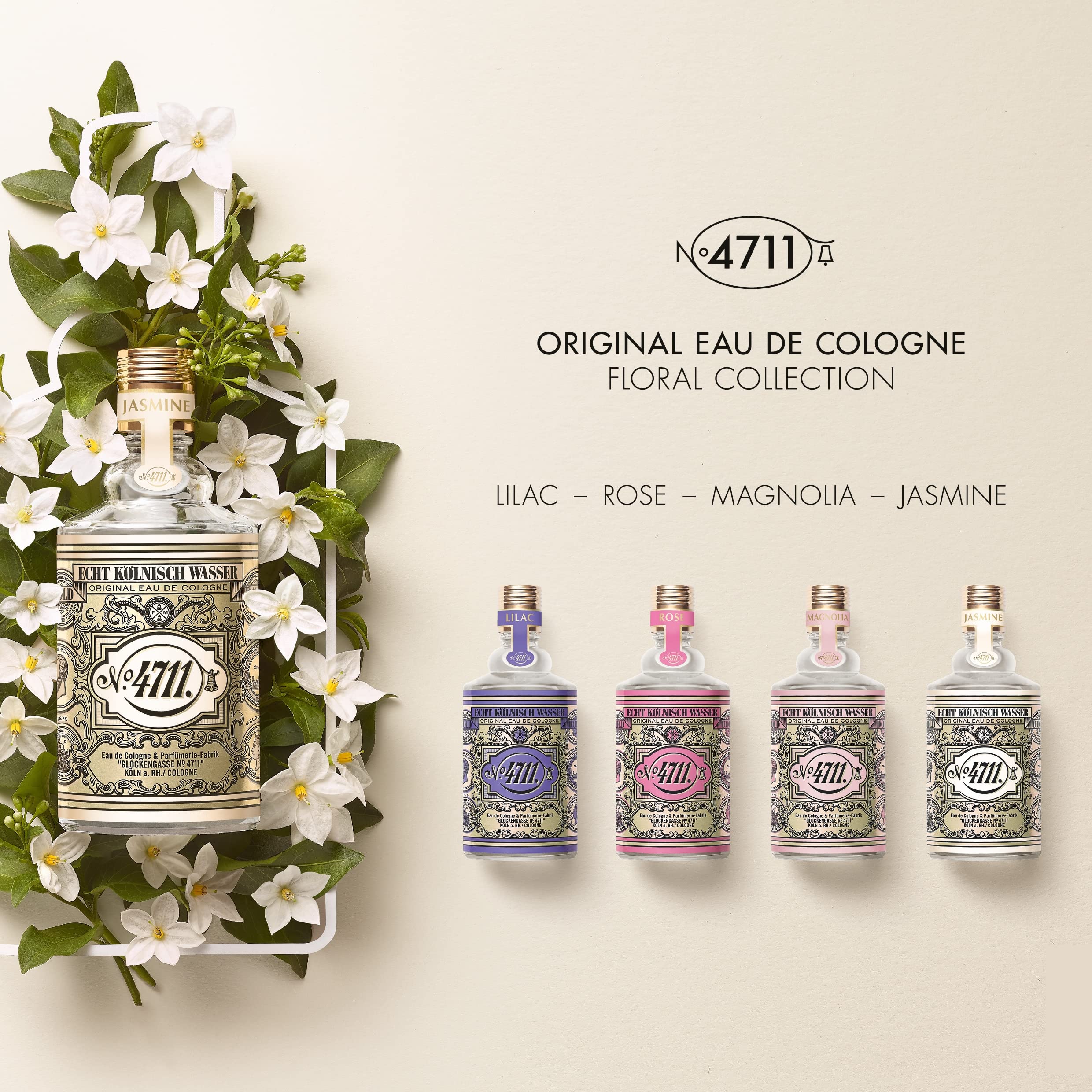 4711 Jasmine bottle cap and mist for on-the-go refresh