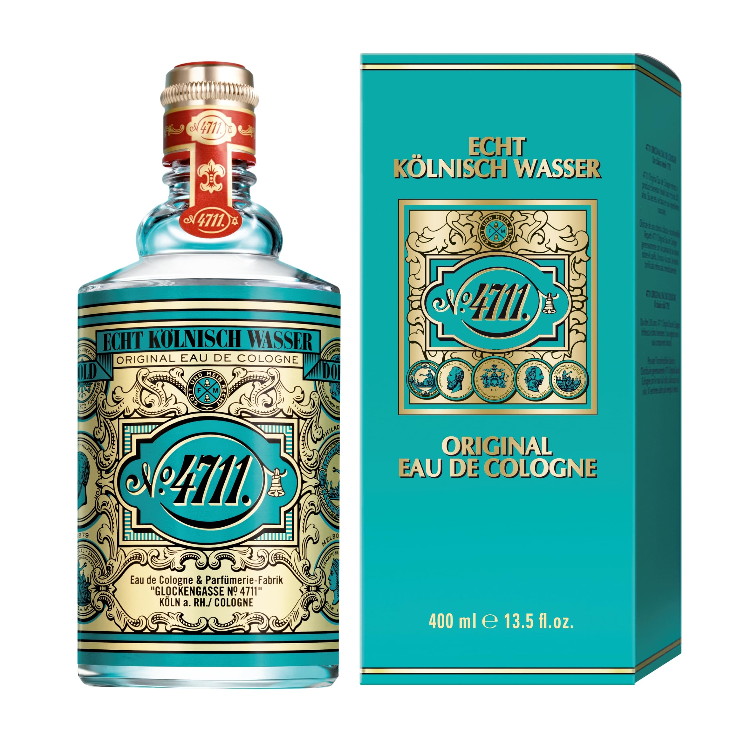 4711 Original Eau de Cologne bottle front showing iconic design for daily freshness