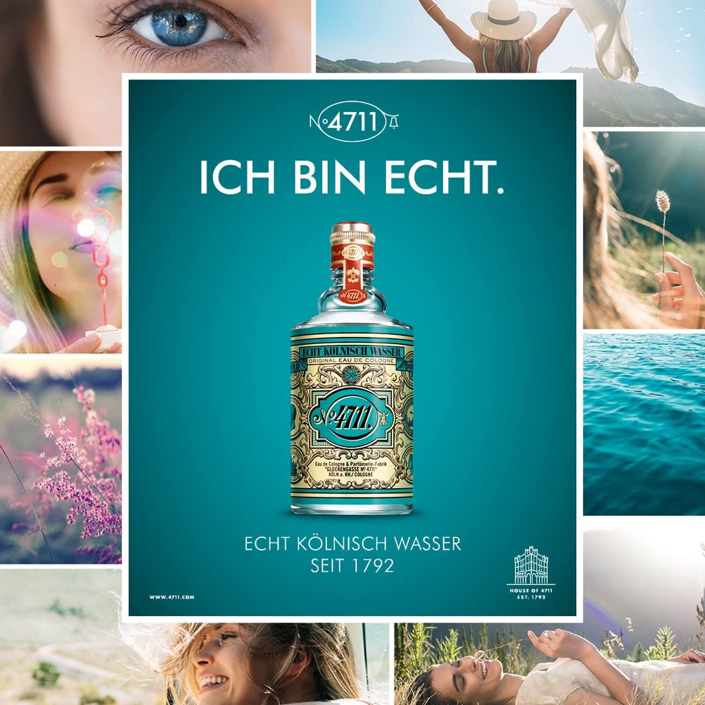 4711 Original body wash label detail highlights heritage-inspired fragrance notes