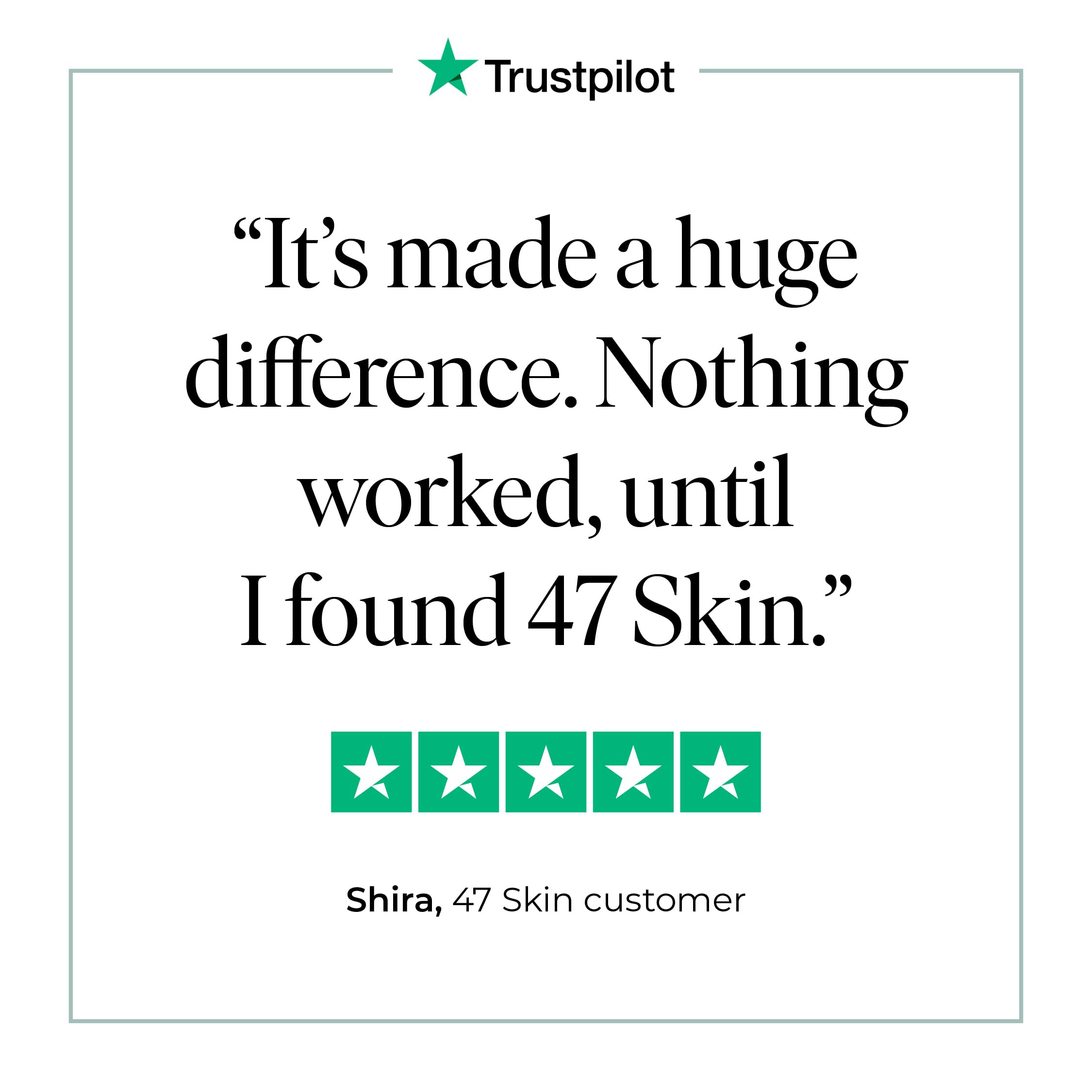 47 Skin aftercare look with improved skin texture
