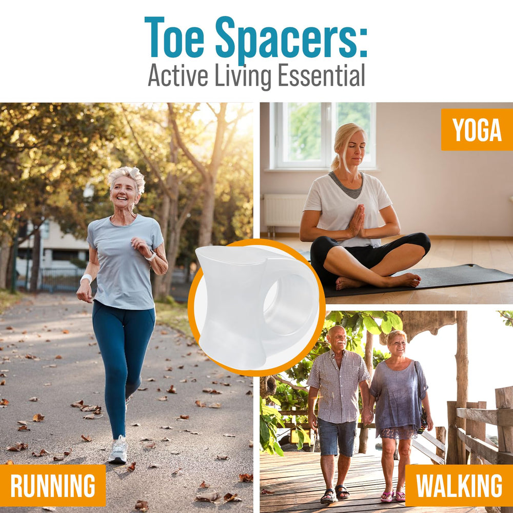 5 STARS UNITED toe separator placed inside shoe illustrating discreet wear