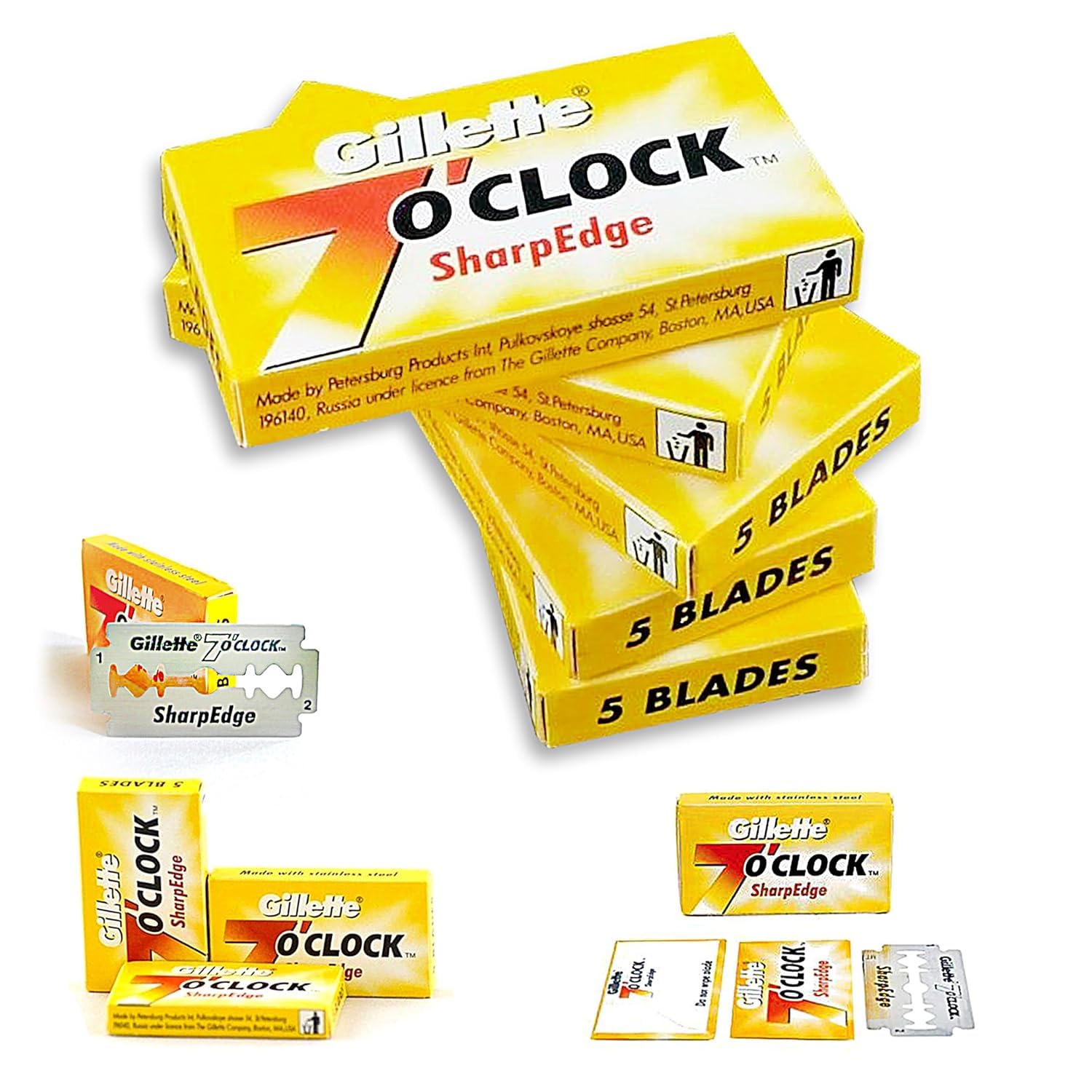 7clock SharpEdge blades in use setup demonstrate efficient, confident wet-shave routine.