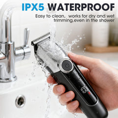 7d24hcare beard trimmer waterproof image demonstrates easy wash after use