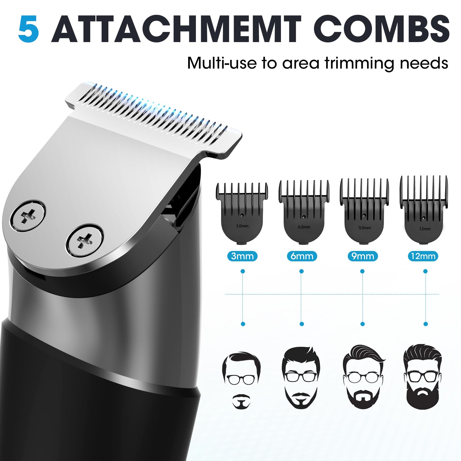 7d24hcare usb charging trimmer shows cordless convenience for travel