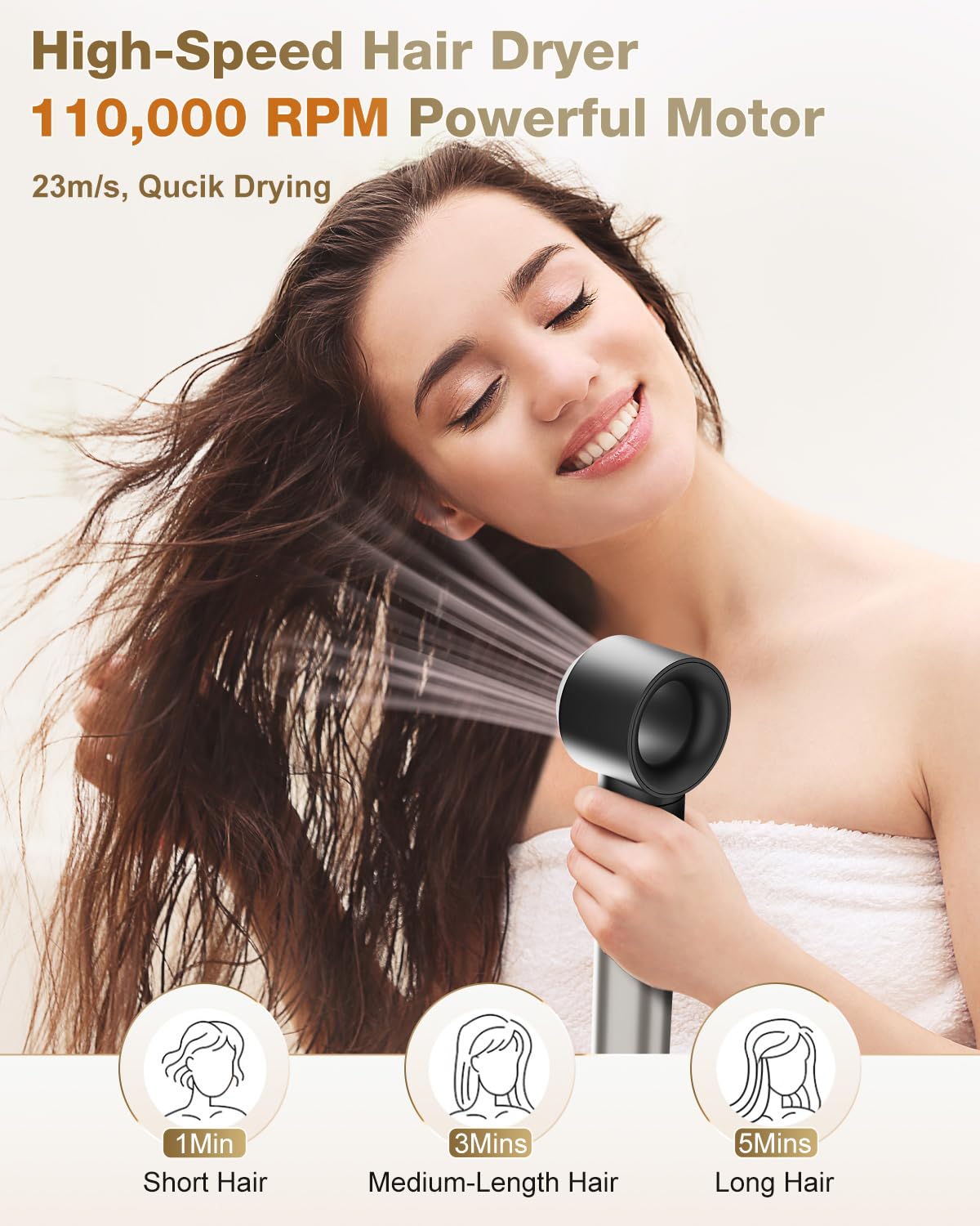 7MAGIC Auto-wrap curler directional view highlights curling in both directions.