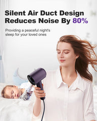 7MAGIC low-noise hair dryer enabling quiet styling sessions