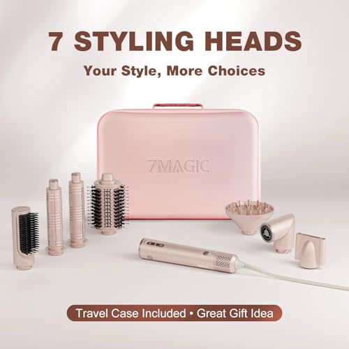 7MAGIC negative ions smoothing brush reduces frizz for smoother hair