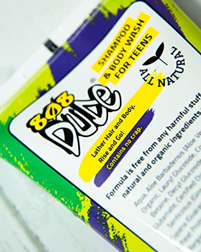 Gel texture of 808 Dude being poured for easy lather and rinse.