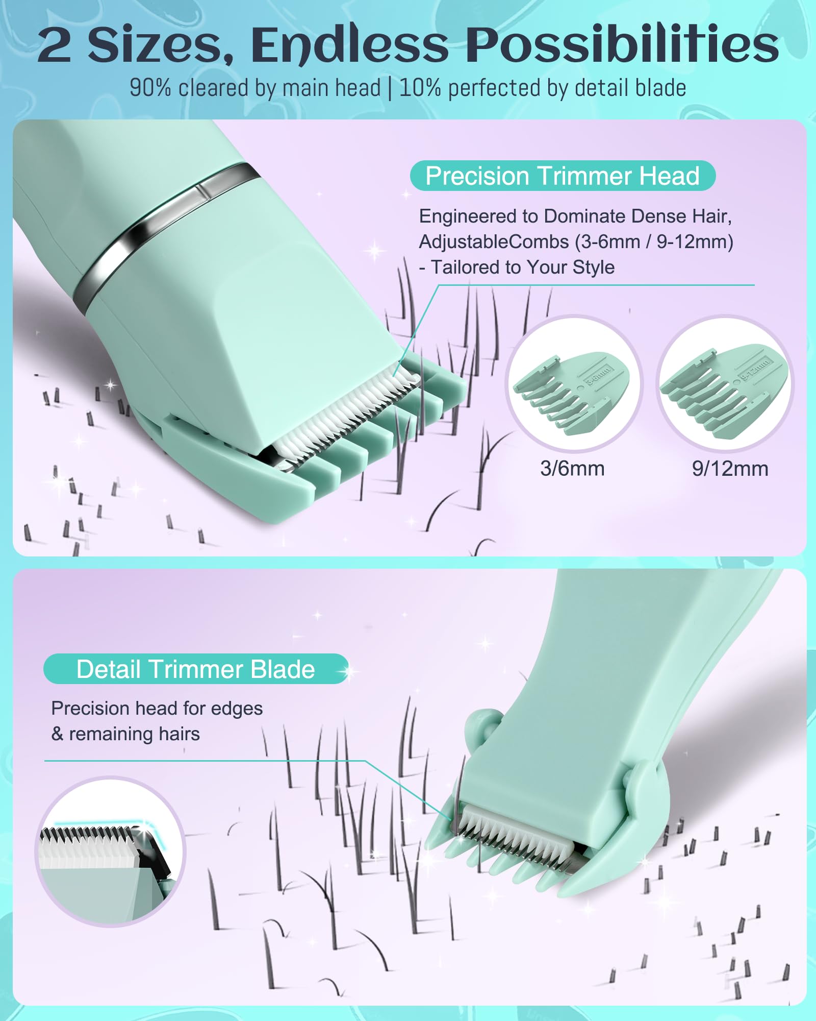 AREYZIN length guide combs enable customizable shaving lengths