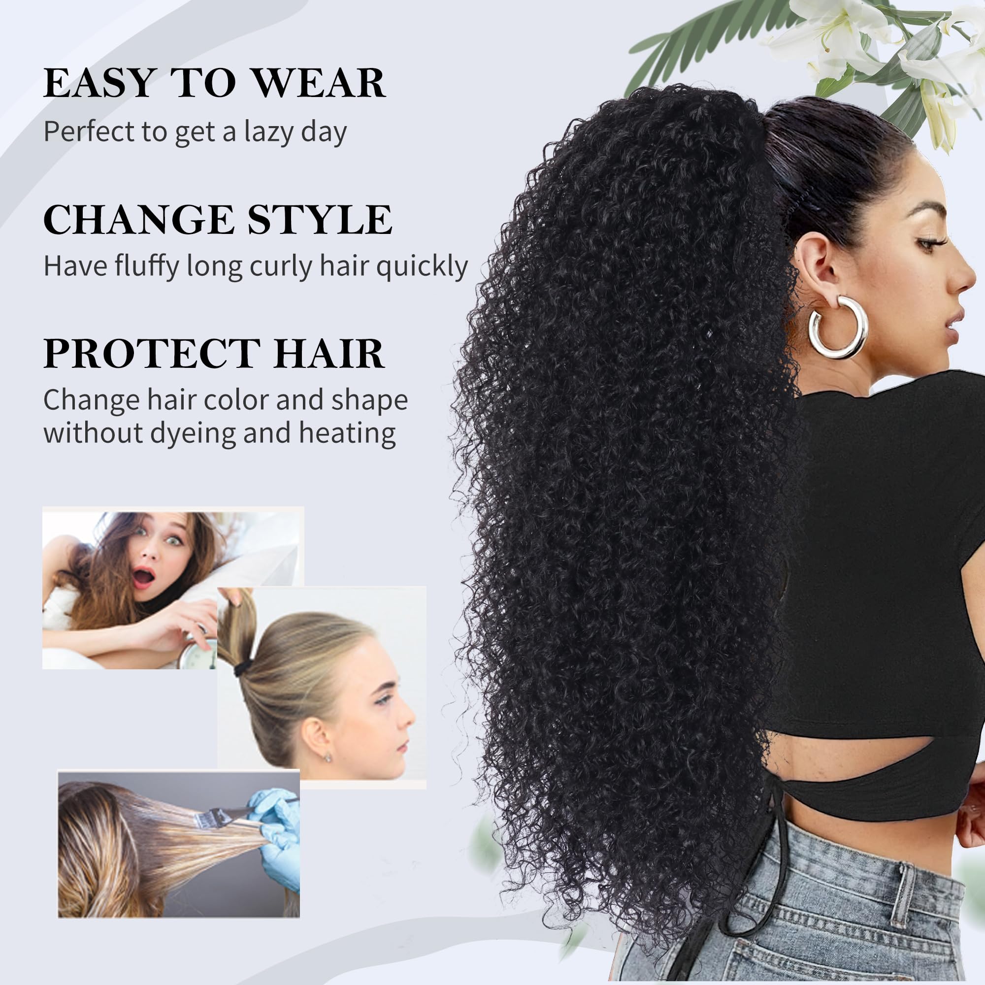 Alebery long-lasting stability ponytail ensures secure fit all day