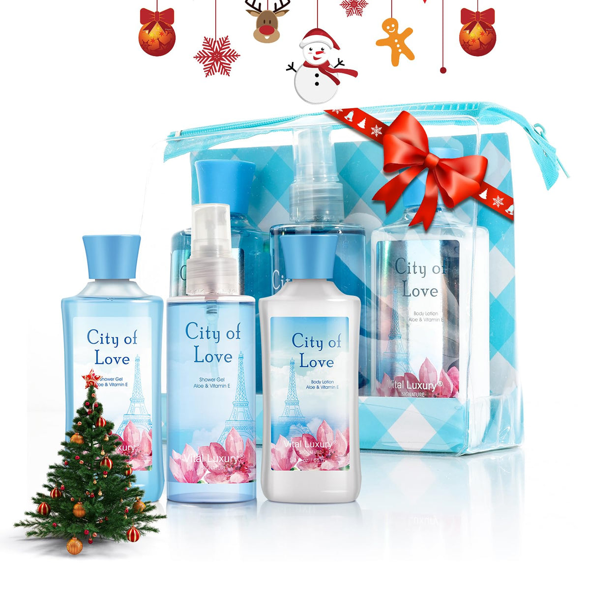 Vital Luxury travel set shower gel 3oz pour delivers refreshing cleanse and gentle lather