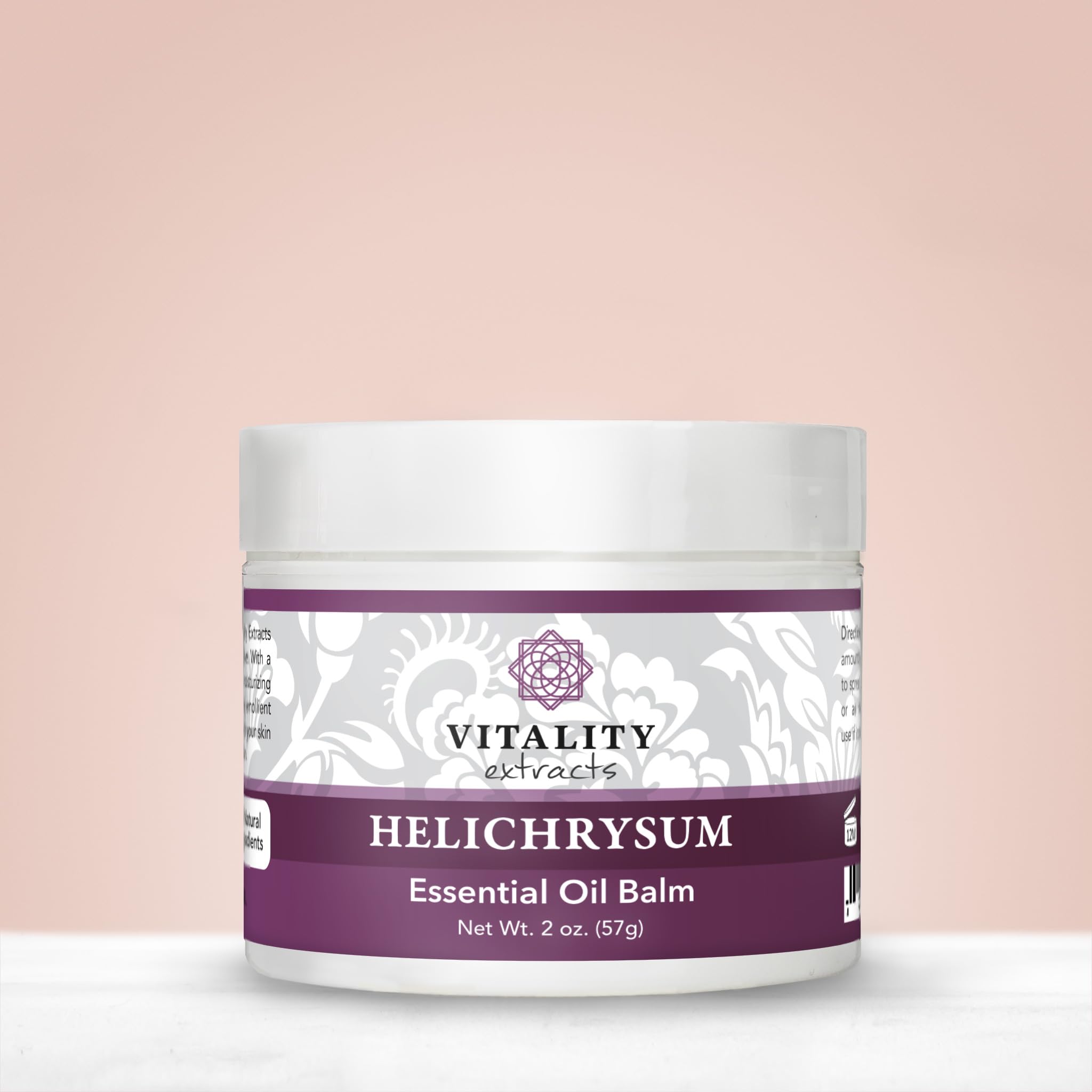 Vitality Helichrysum Balm being applied to hands for soothing moisture
