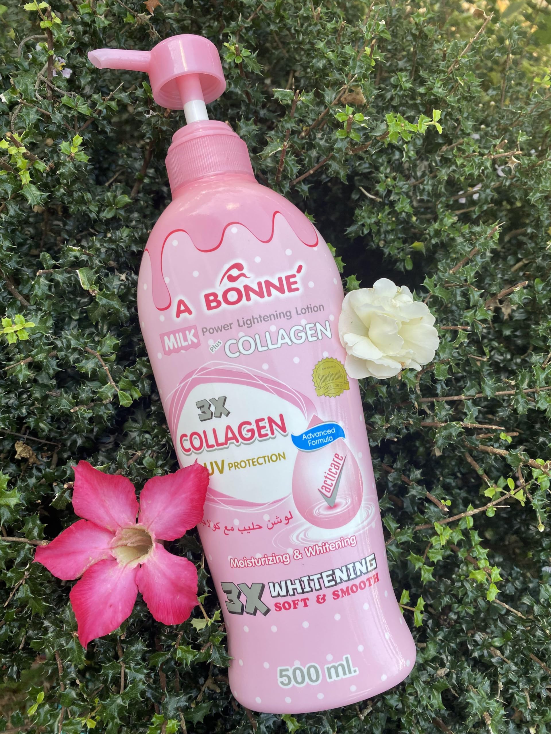 A Bonné lotion absorption demonstrates rapid moisture without greasiness.