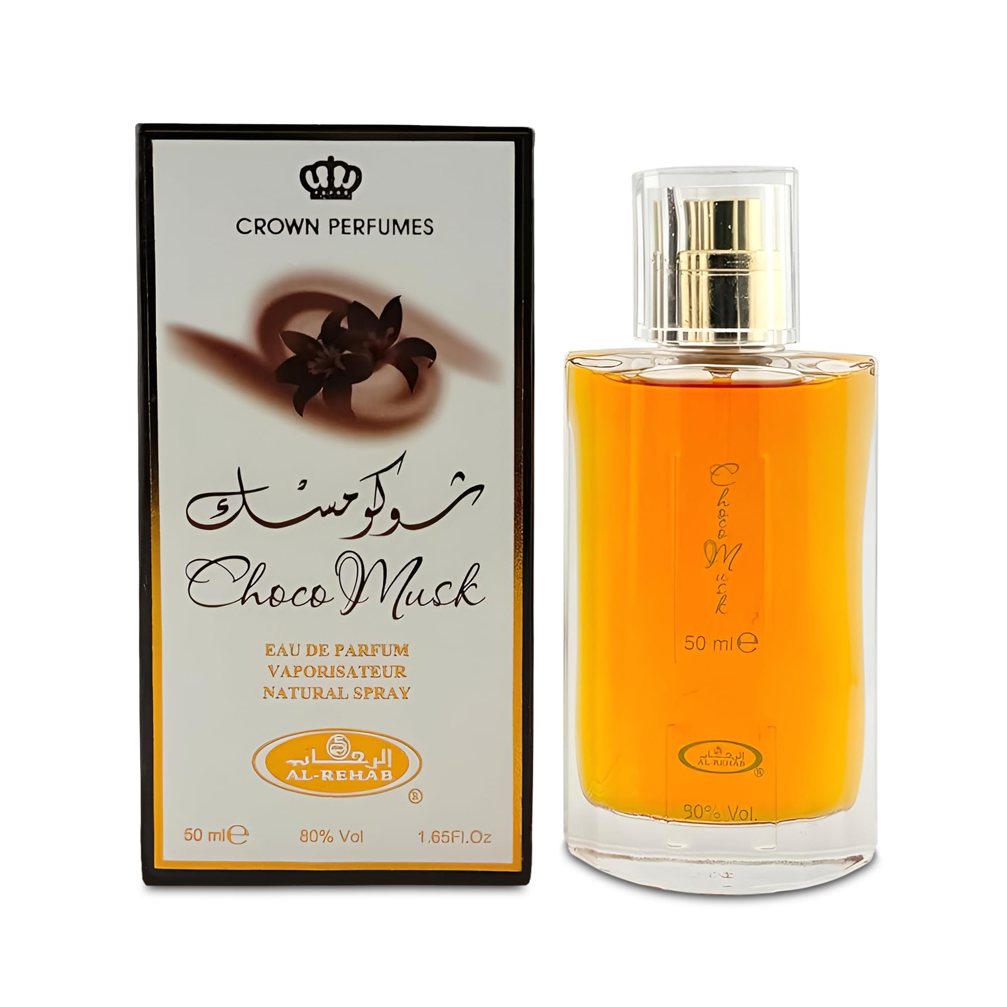 A Center Choco Musk bottle front, exuding unisex elegance and daily wear versatility.