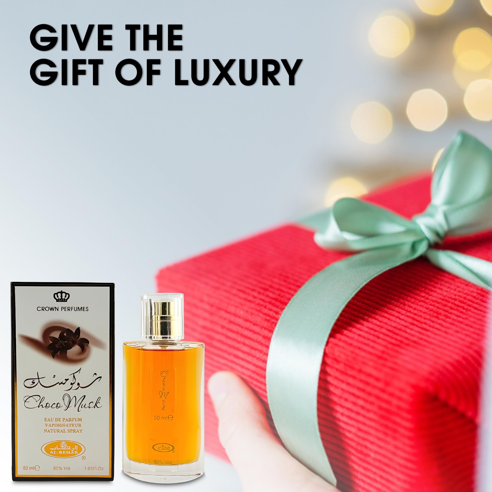 A Center Choco Musk dresser display suggesting versatile fragrance for morning routines.