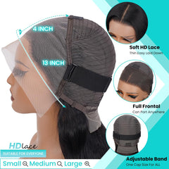 A Future Tongmei 13x4 body wave wig 180% density delivers lush daily wear.
