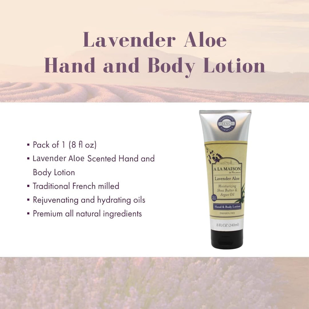 Close-up of A LA MAISON Lavender Aloe Body Lotion texture showing creamy hydration.