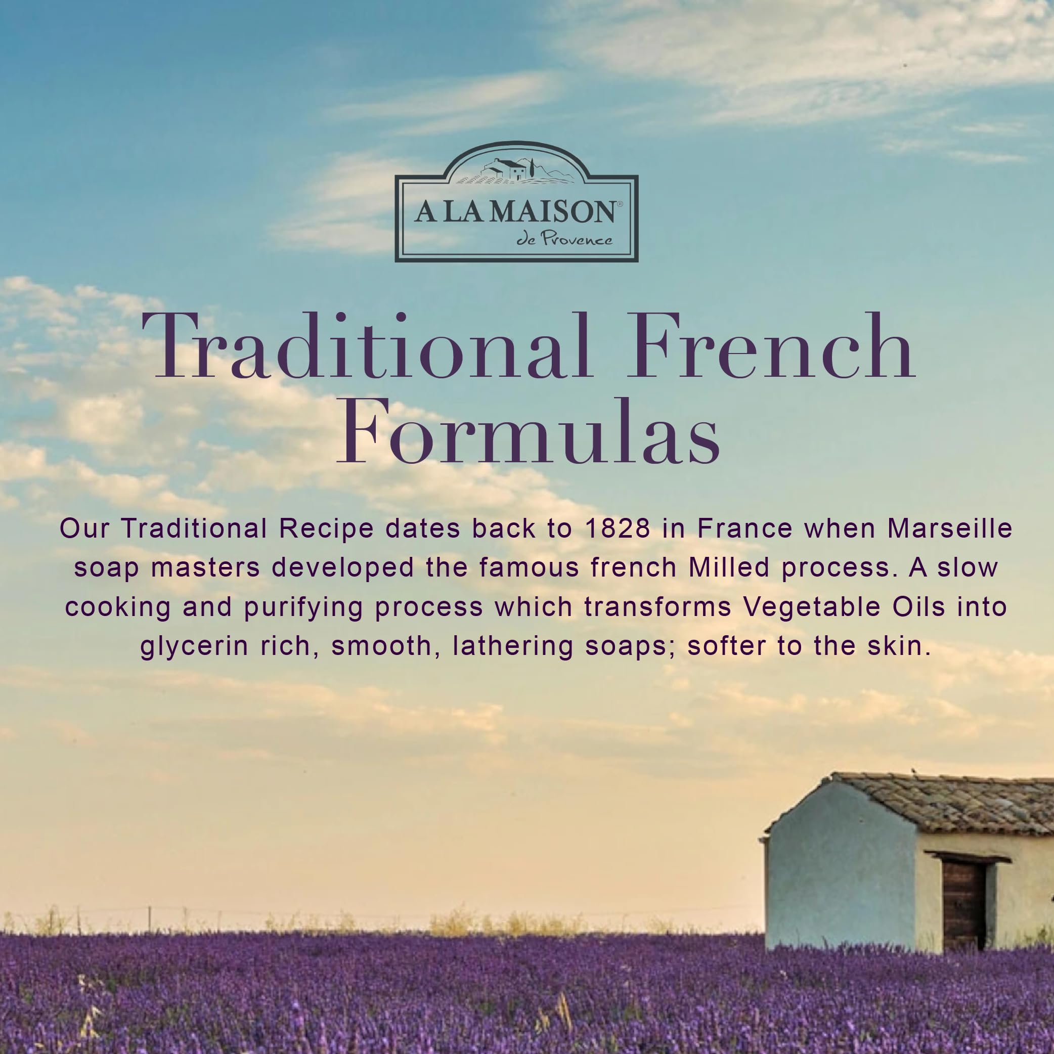 A LA MAISON Lavender Aloe refill bottle highlights sustainable, high-capacity option
