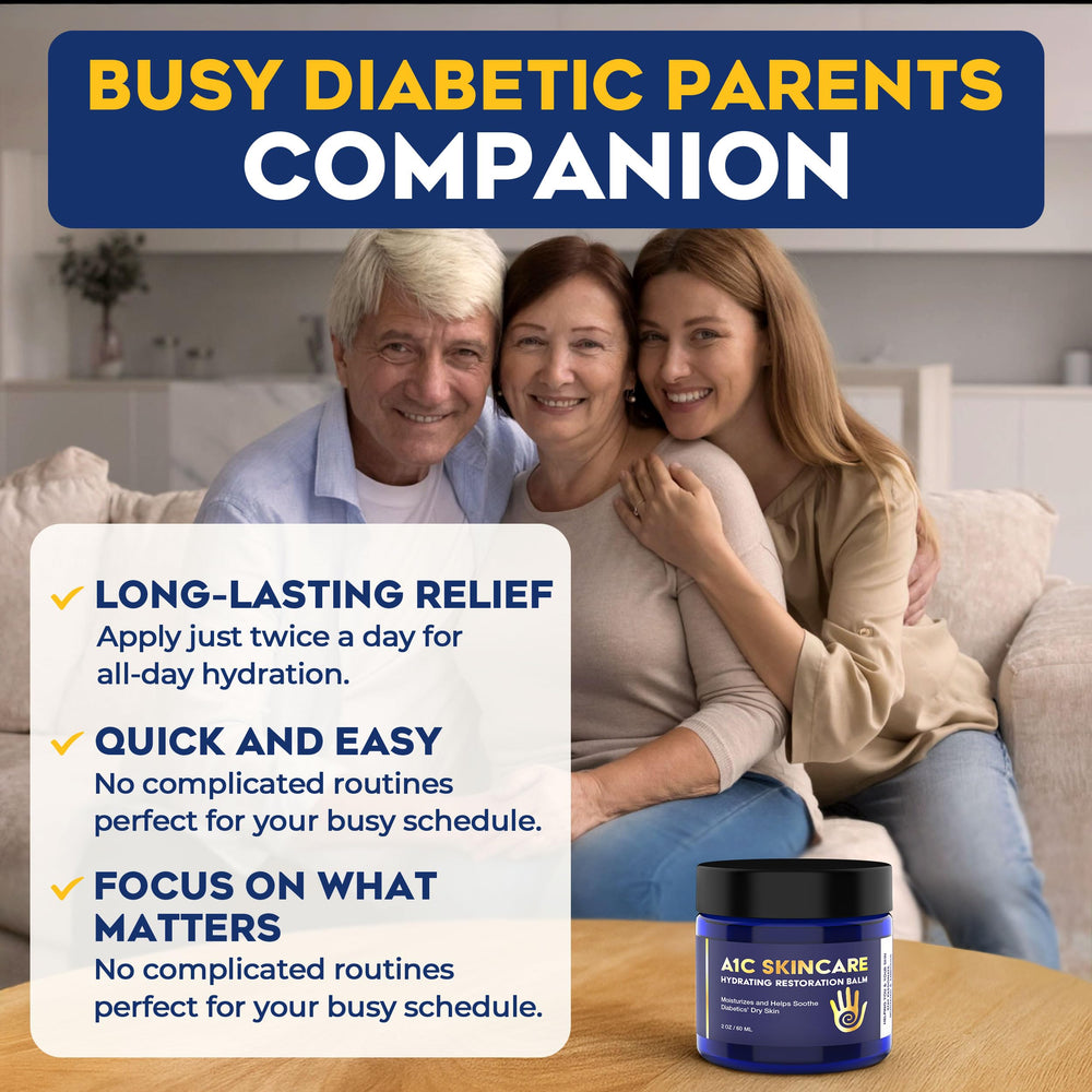A1C Bold Skincare Diabetic Care Balm Tocopherol vitamin E close-up