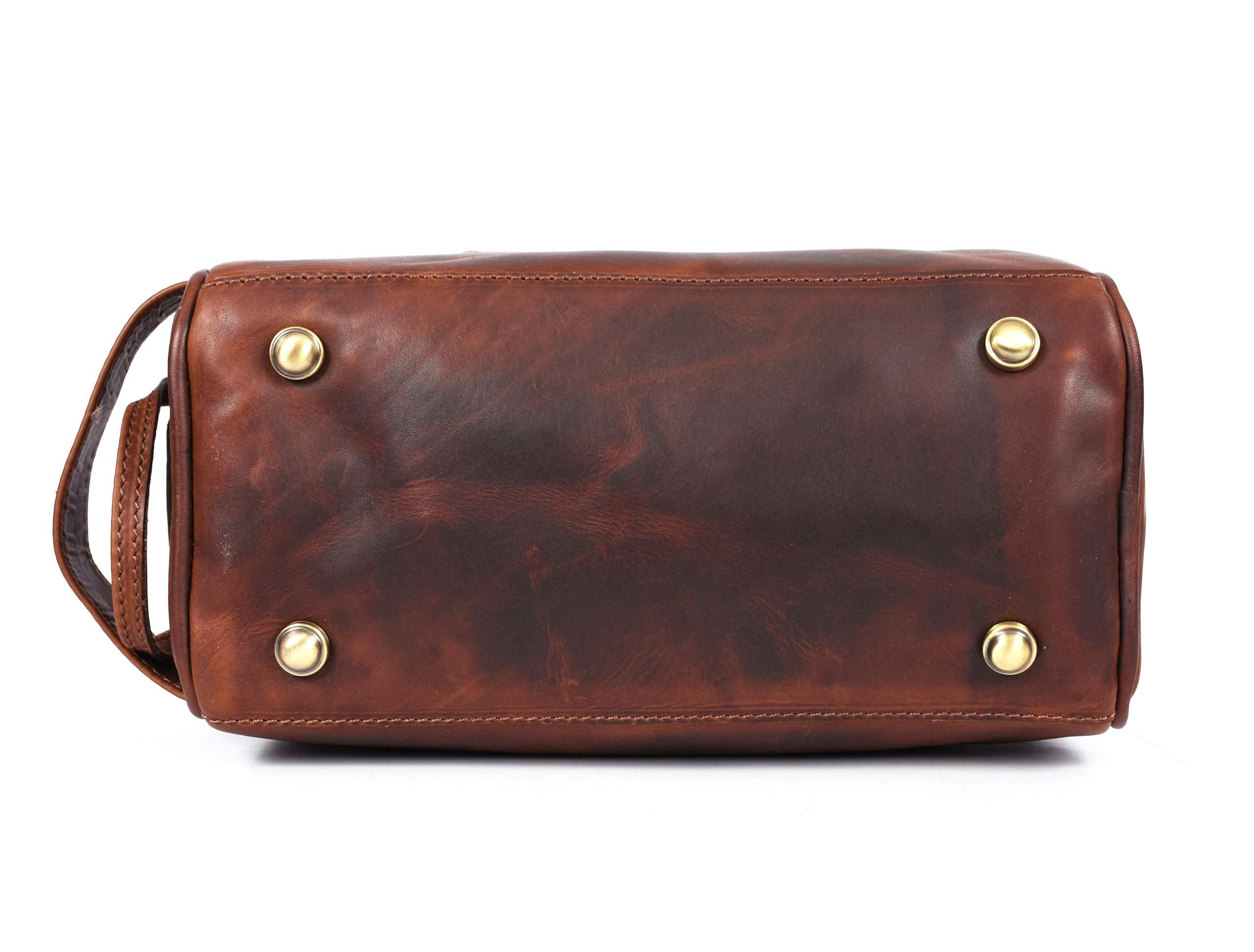 AARON LEATHER GOODS VENDIMIA ESTILO YKK zippers deliver smooth, reliable access