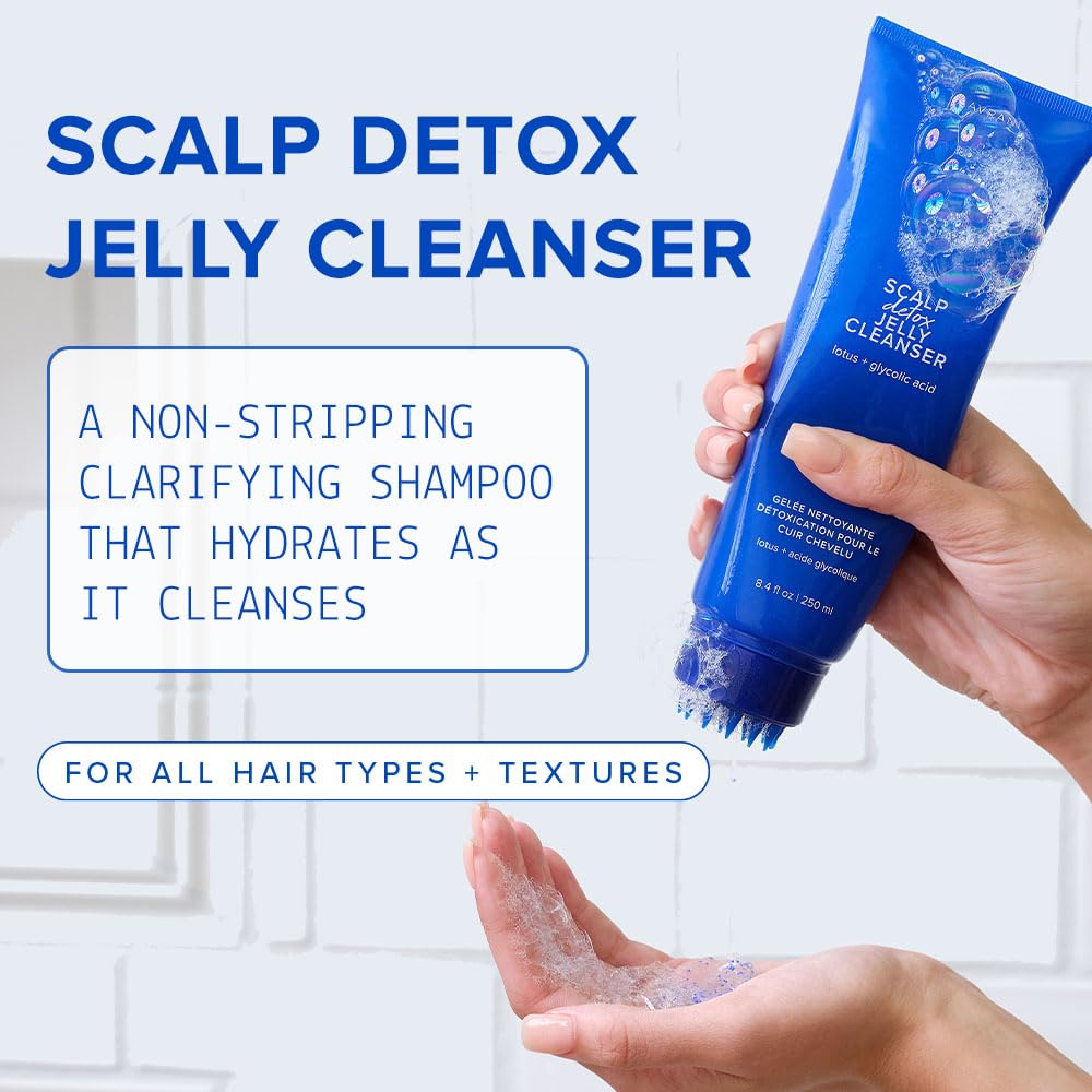 AAVRANI Scalp Detox Jelly Cleanser nozzle twist demonstrates precise dosing for easy use