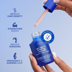 AAVRANI scalp application being massaged into the scalp for absorption.