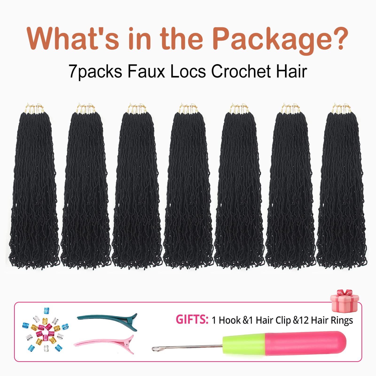 Aayubb pre-looped crochet locs ready for simple installation