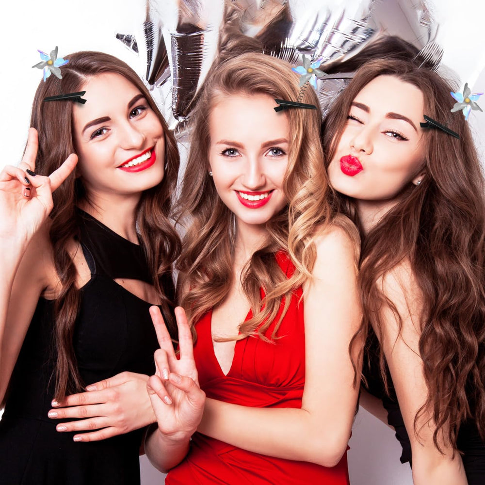 Abaodam hair clips used in salon-styled look.