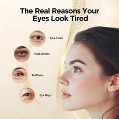 Abarno hydrating eye serum being applied for morning and night use.