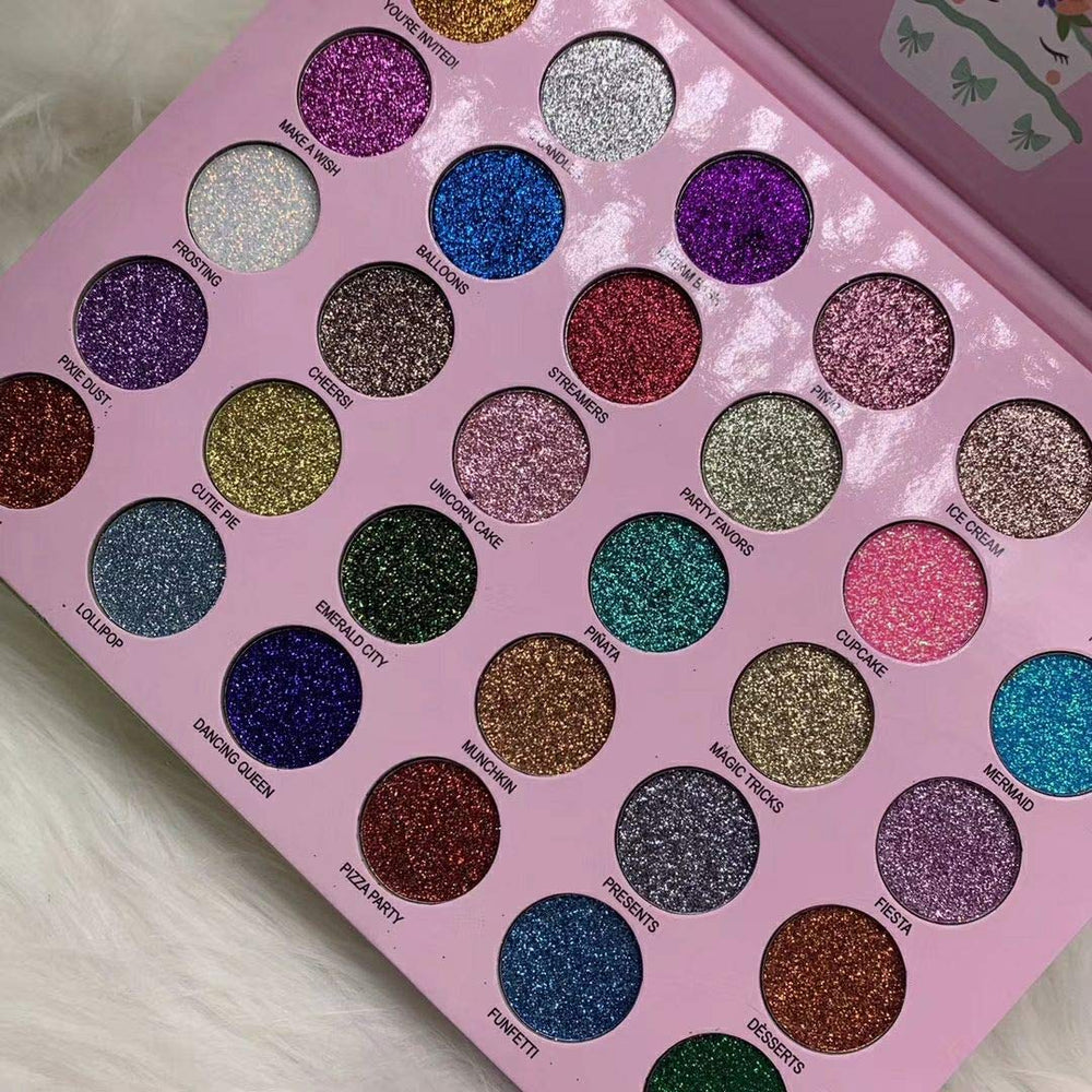 ABELYN party makeup glitter look adds festive shine for celebrations